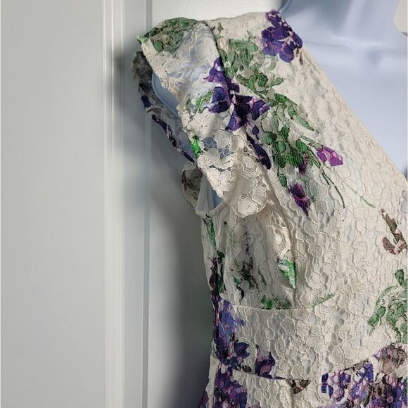 NWT DKNY Floral And Lace Sheath Dress - Picture 5 of 14